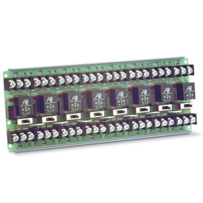 8 SPDT H-O-A RELAYS, TRACK MOUNT