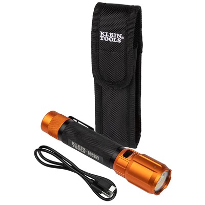 Rechargeable 2-Color LED Flashlight with