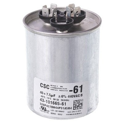 Capacitor 40/7.5/440 Dual Round